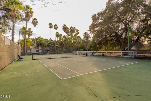 view of tennis court