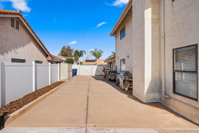 view of patio / terrace with area for grilling