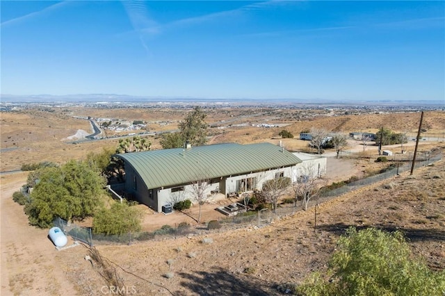 bird's eye view with a rural view