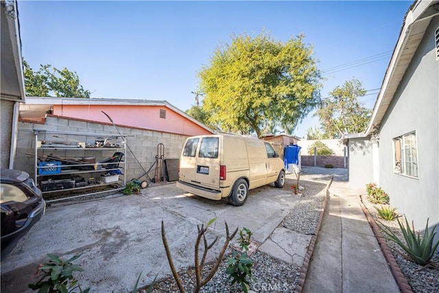 view of car parking