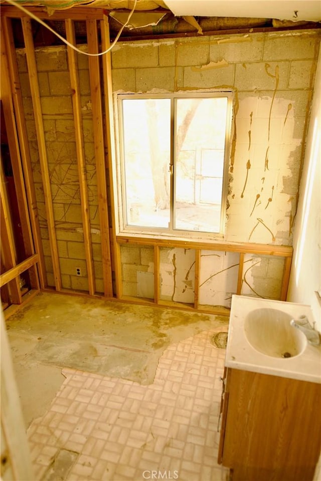 bathroom with vanity