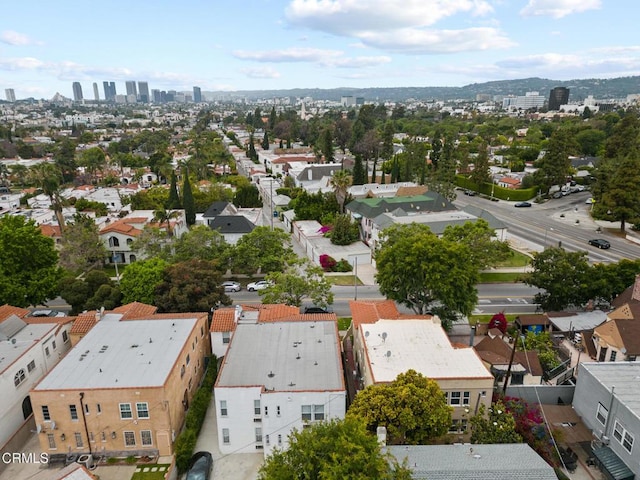 drone / aerial view featuring a view of city