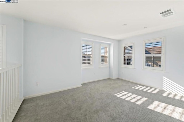 carpeted empty room featuring a healthy amount of sunlight