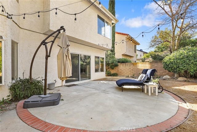 back of house featuring a patio area