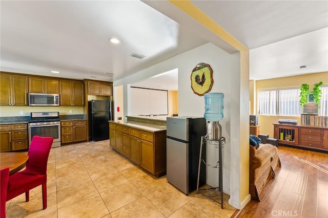 kitchen with stainless steel appliances