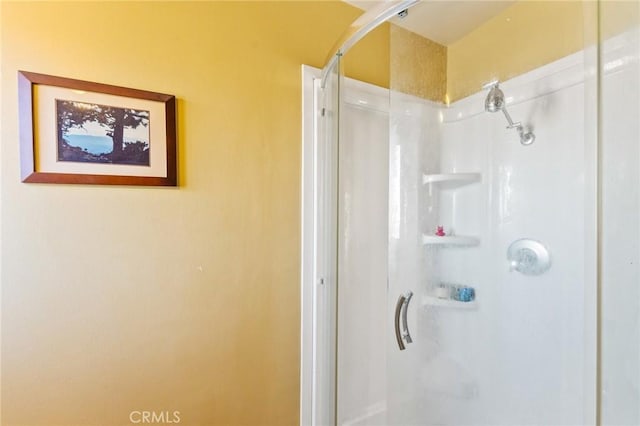 bathroom with an enclosed shower