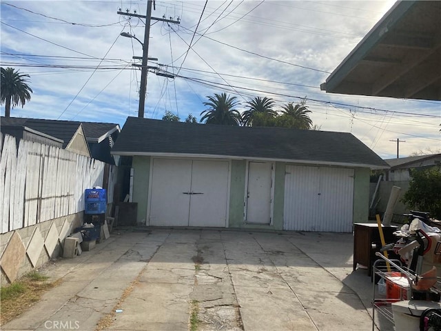 view of outbuilding