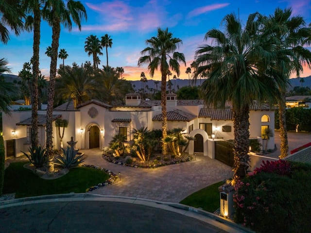 view of mediterranean / spanish-style home