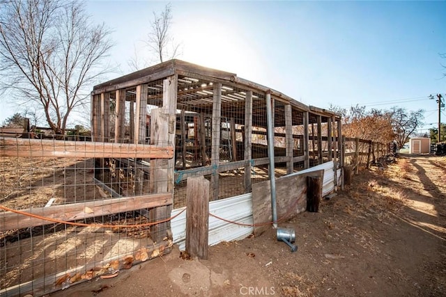 view of horse barn