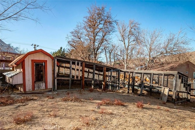 view of outdoor structure