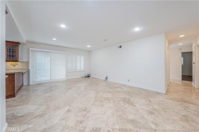 view of unfurnished living room