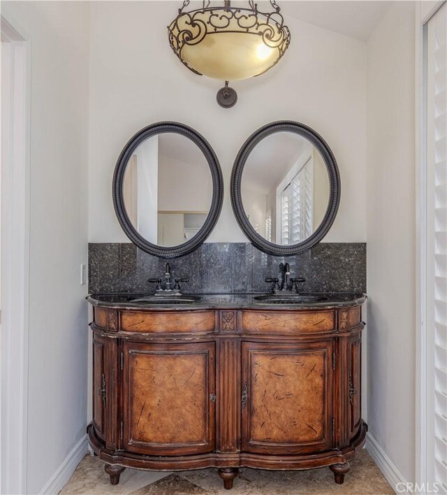 bathroom with vanity