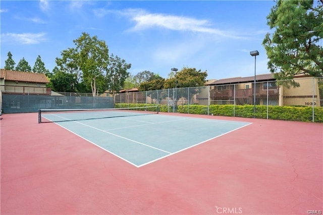 view of sport court