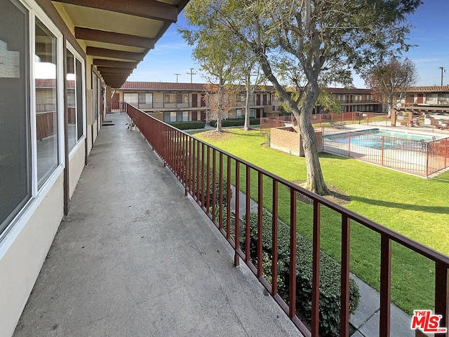 view of balcony