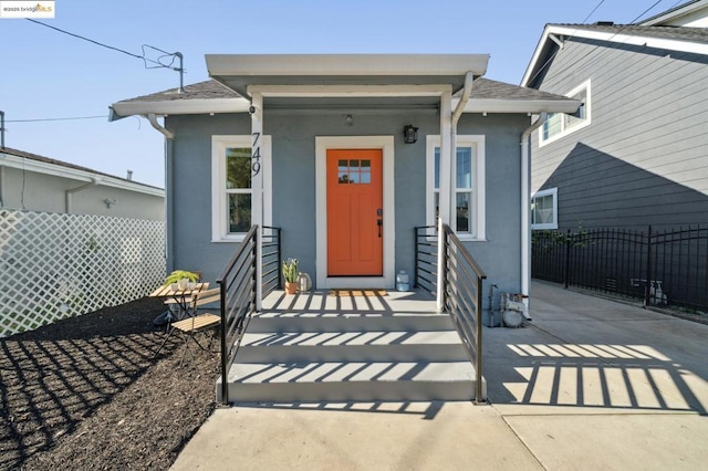 view of entrance to property