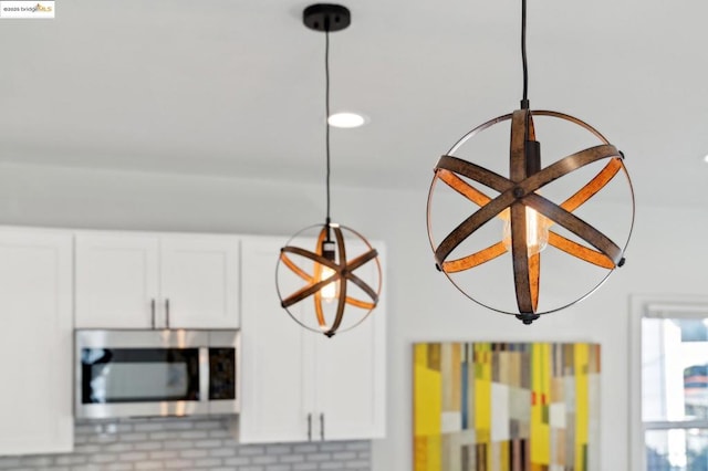 interior details with white cabinetry