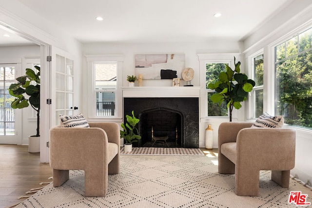 interior space featuring hardwood / wood-style floors