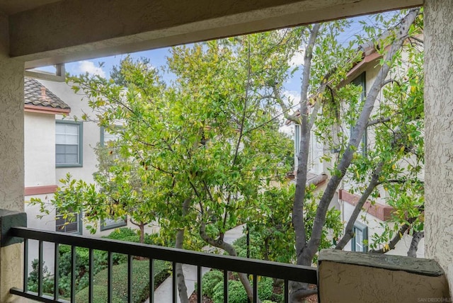 view of balcony