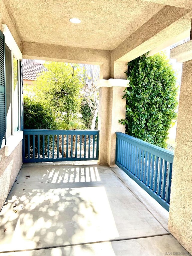 view of balcony