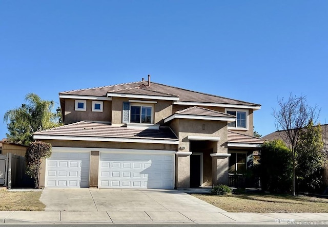 view of front of house featuring a garage