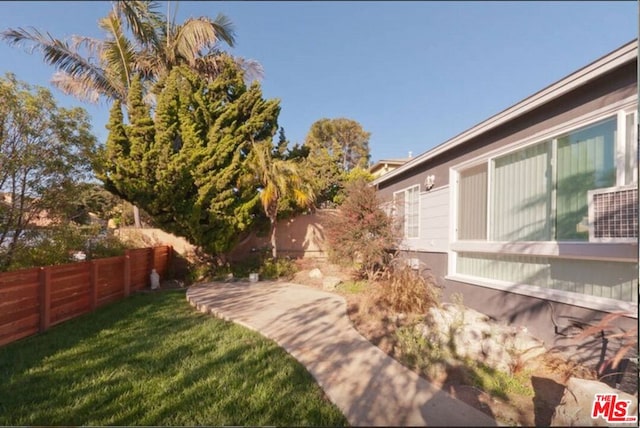 view of yard with a patio area