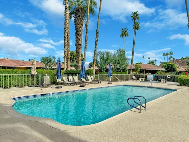 view of pool with a patio