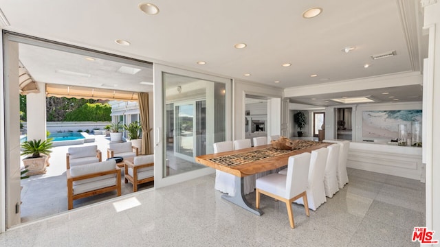 view of dining area