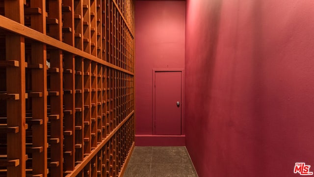 view of wine room