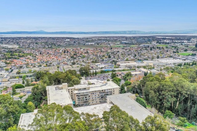 bird's eye view with a mountain view