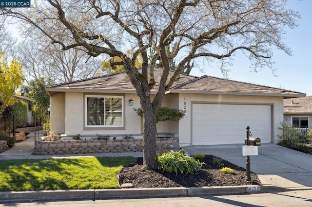 ranch-style home with a garage