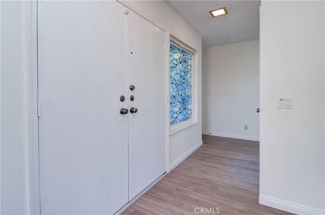 entryway featuring light hardwood / wood-style floors