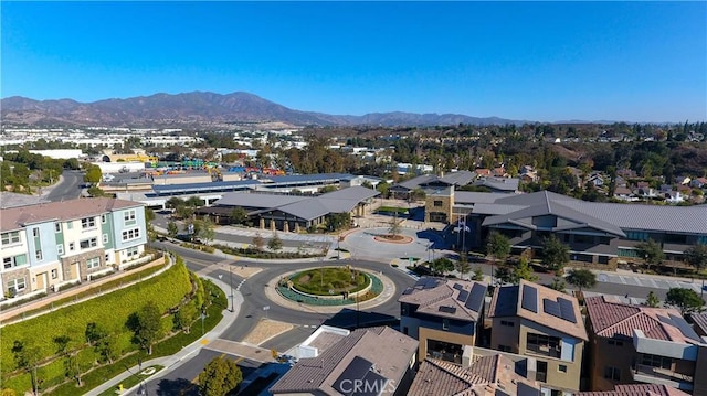 aerial view featuring a mountain view