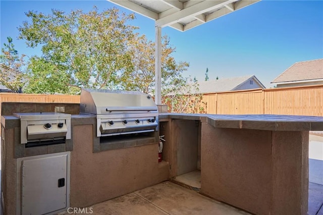 view of patio / terrace featuring area for grilling