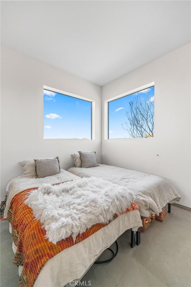 bedroom featuring carpet