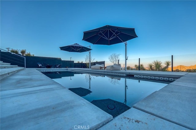 view of pool with a patio area