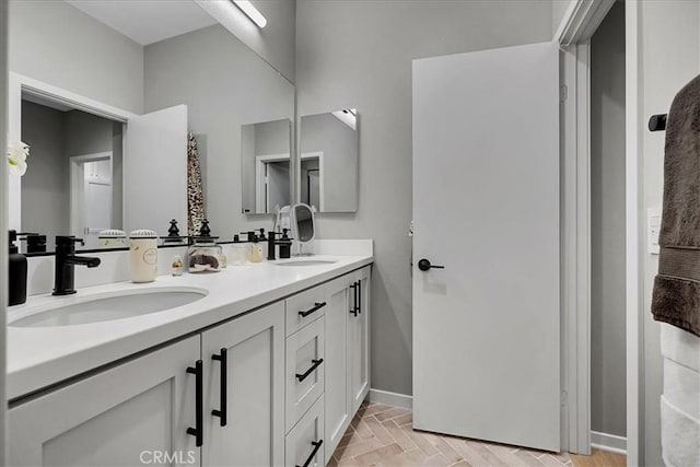 bathroom featuring vanity