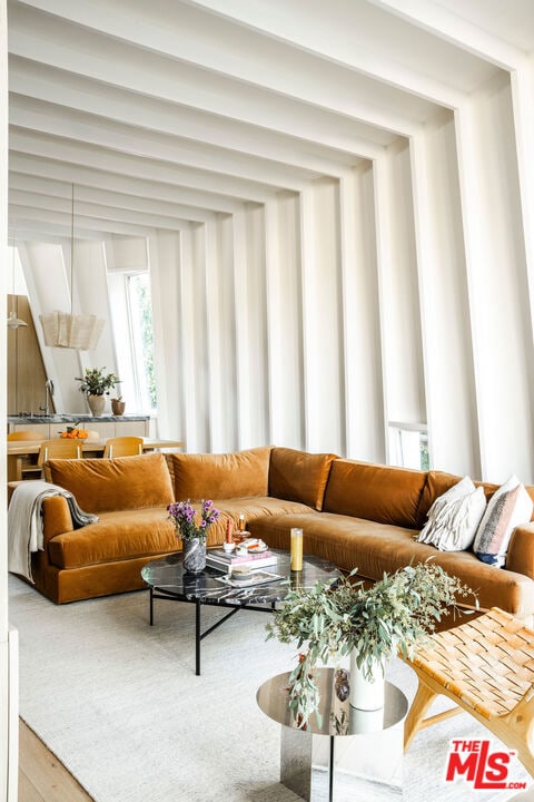 living room featuring hardwood / wood-style flooring