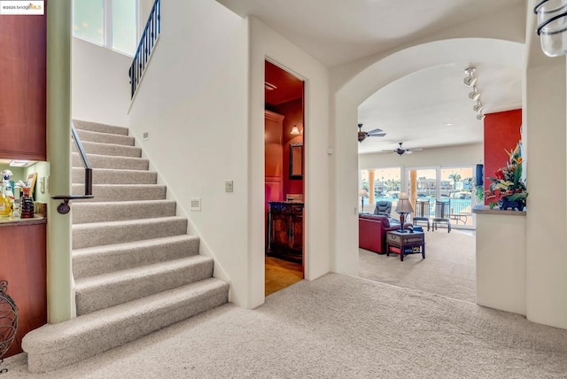 corridor featuring carpet floors