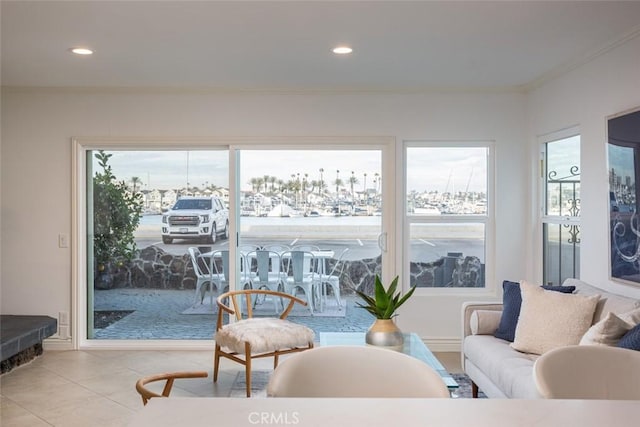 sunroom / solarium featuring a wealth of natural light