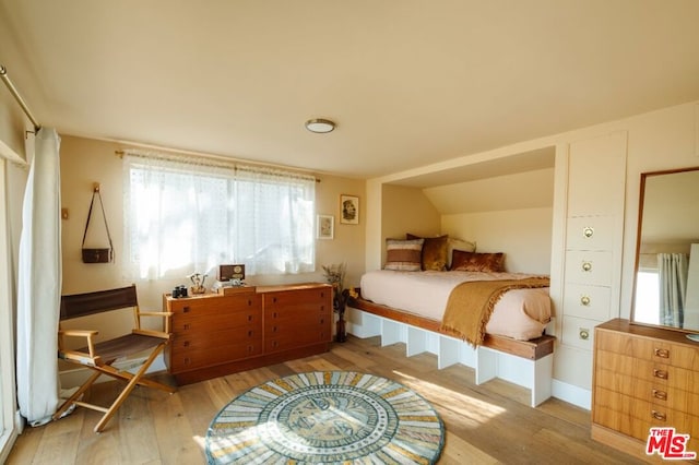 bedroom featuring light hardwood / wood-style flooring