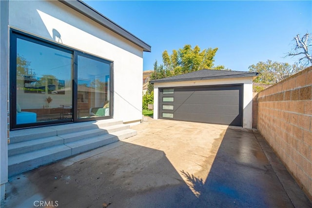 exterior space featuring fence