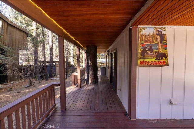 41984 Mapleleaf Dr, Big Bear Lake, CA 92315 - view of wooden terrace