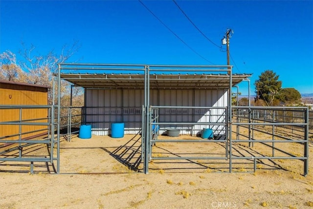 view of stable