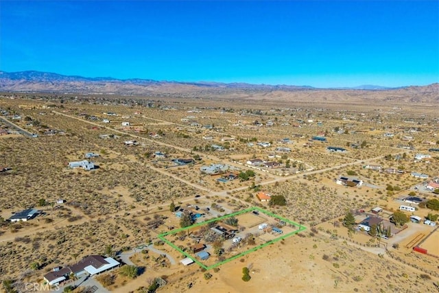 aerial view featuring a mountain view