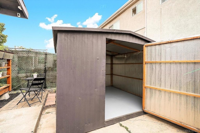 view of outbuilding