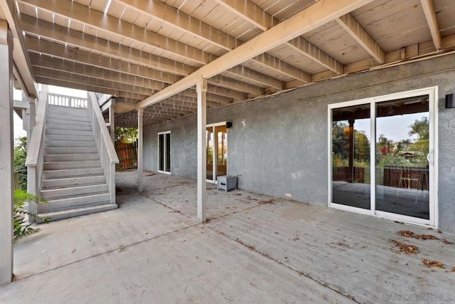 view of patio / terrace featuring a wooden deck