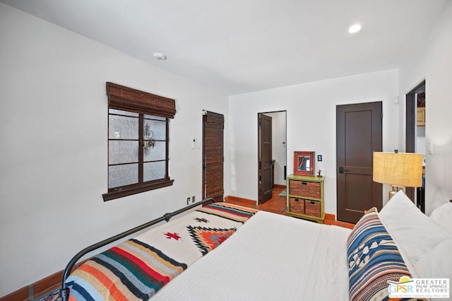 view of tiled bedroom