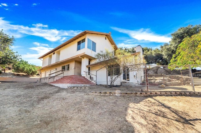 view of rear view of property