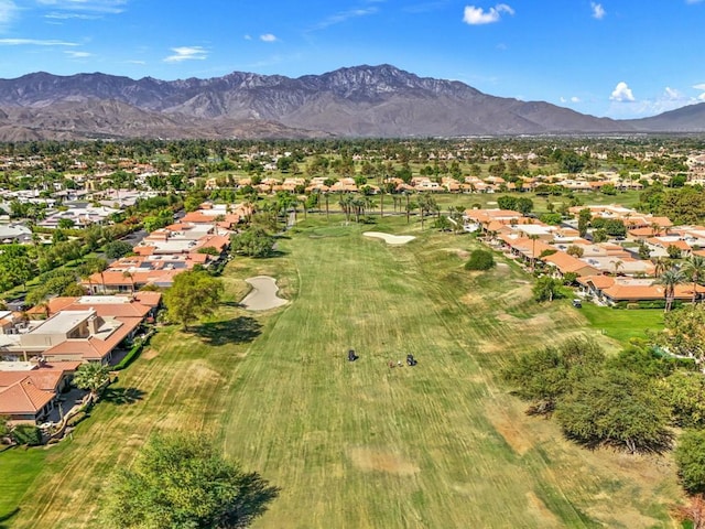 bird's eye view featuring a mountain view