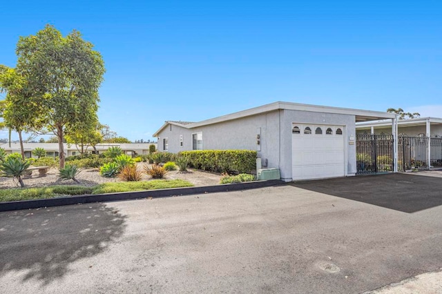 view of home's exterior featuring a garage